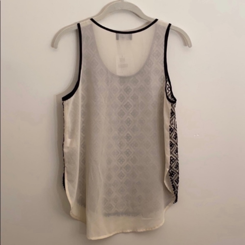 ASTR Cream and Black Patterned Tank - Picture 6 of 8
